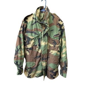 Camo Military lined jacket. Men’s size S .